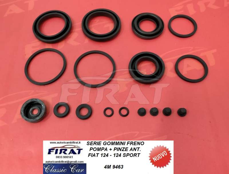 GOMMINI POMPA+PINZE FRENO FIAT 124 (9463)